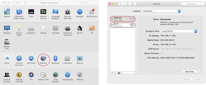 Hướng dẫn cài đặt AdGuard DNS trên macOS - mở System Settings Network